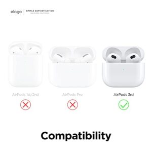 elago 2 Pairs AirPods 3 Ear Tips Cover Designed for AirPods 3rd Generation(2021), [Fit in The Case] Anti Slip Silicone Cover, Anti Scratches, Dust-Free (1 Pair of Each) (Lovely Pink & Lavender)