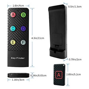 Key Finder with 6 Receivers & 1 Remote, Chlovoe Wireless Remote Control RF Item Locator Tracker for pet Wallet Phone Luggage