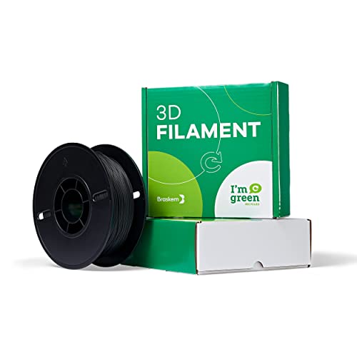 Braskem Recycled Filament w/ Carbon Fiber - FL605R / 1.75mm / Black / 700g