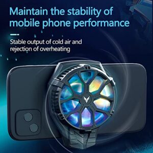 Mobile Phone Radiator, Gaming Game Back Clip Fast Cooling Fan Cooling Artifact, Cooling Case for iOS/Android Phones, Fit for Mobile Gaming, Video Streaming, Car Driving