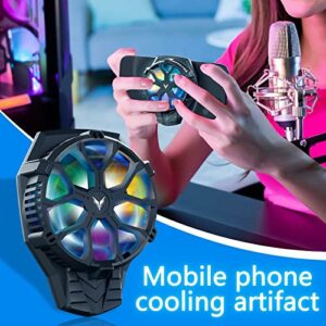 Mobile Phone Radiator, Gaming Game Back Clip Fast Cooling Fan Cooling Artifact, Cooling Case for iOS/Android Phones, Fit for Mobile Gaming, Video Streaming, Car Driving