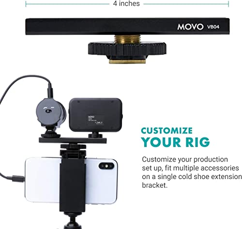 Movo iVlogger Vlogging Kit for iPhone with Fullsize Tripod - Lightning Compatible Vlog Kit- Accessories: Tripods, Phone Mount, LED Light and Shotgun Mic for YouTube Starter Kit