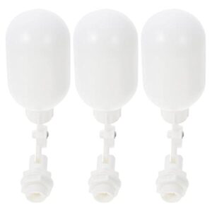 yardwe water float valve plastic water balls valves white: 3pcs water float replacement valves automatic waterer bowl fill feed tank water tank accessories water filter float ball