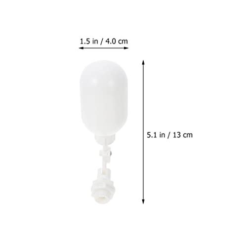YARDWE Water Float Valve Plastic Water Balls Valves White: 3pcs Water Float Replacement Valves Automatic Waterer Bowl Fill Feed Tank Water Tank Accessories Water Filter Float Ball