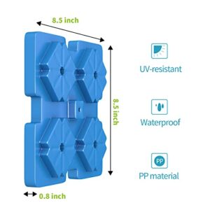 RVMATE RV Leveling Blocks 10 Pack, Heavy Duty Camper Leveling Blocks, PP Leveling Blocks for RVs, Reduce Trailer Movement, Great for Single and Dual Wheels