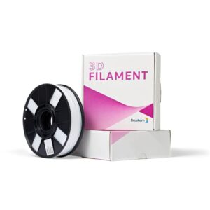 braskem polyethylene 3d filament - fl300pe / 1.75mm / natural white / 700g
