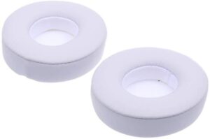 miruchertter beats solo 2 & 3 earpad replacement - memory foam replacement ear pads wireless headphone covers headset pads sponge earpads cushions compatible with beats solo 3 solo 2 (white)