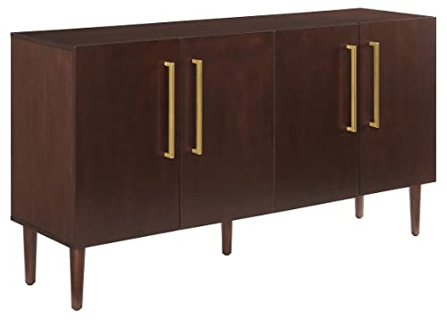 Crosley Furniture Everett Mid-Century Modern Sideboard, Mahogany