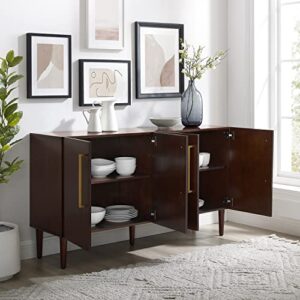 Crosley Furniture Everett Mid-Century Modern Sideboard, Mahogany