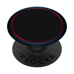 black phone popper with red borders popsockets swappable popgrip