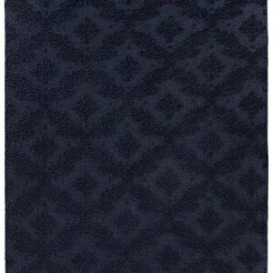 Garland Rug Charleston 6 ft. x 9 ft. Area Rug Navy