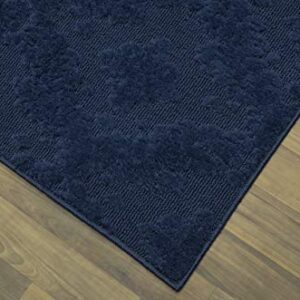 Garland Rug Charleston 6 ft. x 9 ft. Area Rug Navy