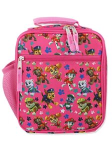 nickelodeon paw patrol girl's soft insulated school lunch box (one size, pink)