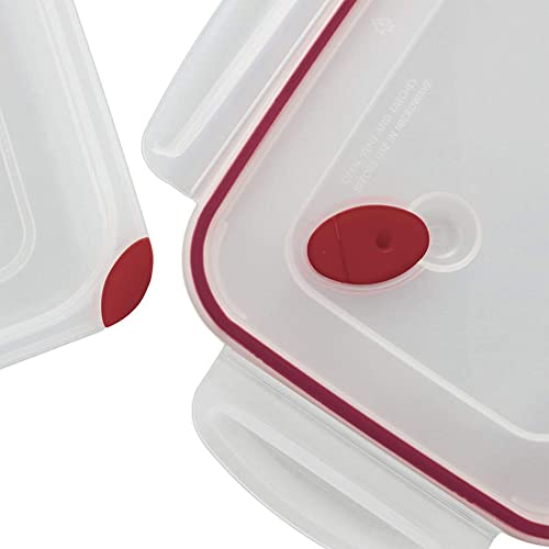 Sterilite 03426604 16.0 Cup BPA Free Rectangle UltraSeal Food Storage Container, For Meal Prep, Leftovers, or Work Lunch, Dishwasher Safe, Red 16 Pack