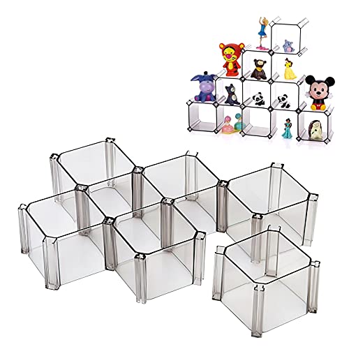 ORIJOYNA 6 Pack Adjustable Drawer Divider Organizer,Free Assembled Grid Honeycomb Separator Storage Boxes closet for Underwear,Socks,Ties,Belts,Scarves, Cosmetics, Table Decoration