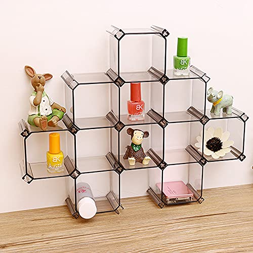 ORIJOYNA 6 Pack Adjustable Drawer Divider Organizer,Free Assembled Grid Honeycomb Separator Storage Boxes closet for Underwear,Socks,Ties,Belts,Scarves, Cosmetics, Table Decoration