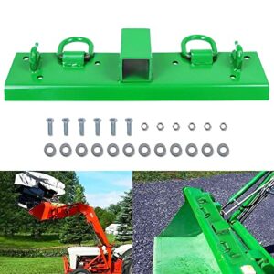 osemar Compact Tractor Bucket Hooks Bolt on with 2" Receiver fit for John Deere 1025r 2320 2025r 2032r 3032e