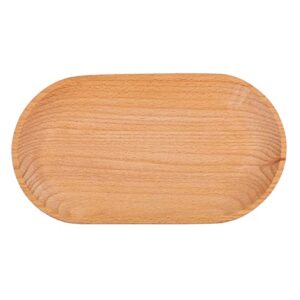 oval wood tray serving platter: small wood tray party wooden plate for display dessert cupcake fruit snacks appetizer sushi food jewelery