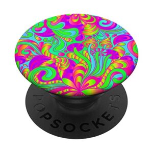 retro groovy trippy hippie 70s aesthetic mushroom funky cool popsockets swappable popgrip