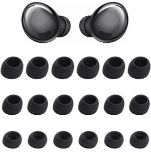 rqker ear tips compatible with galaxy buds pro earbuds sm-r190, 9 pairs s/m/l sizes soft silicone replacement ear tips earbud tips eartips compatible with galaxy buds pro sm-r190, 9 pairs black