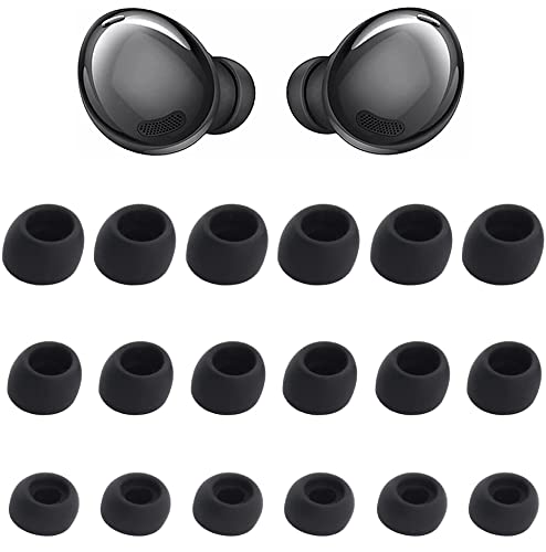 Rqker Ear Tips Compatible with Galaxy Buds Pro Earbuds SM-R190, 9 Pairs S/M/L Sizes Soft Silicone Replacement Ear Tips Earbud Tips Eartips Compatible with Galaxy Buds Pro SM-R190, 9 Pairs Black