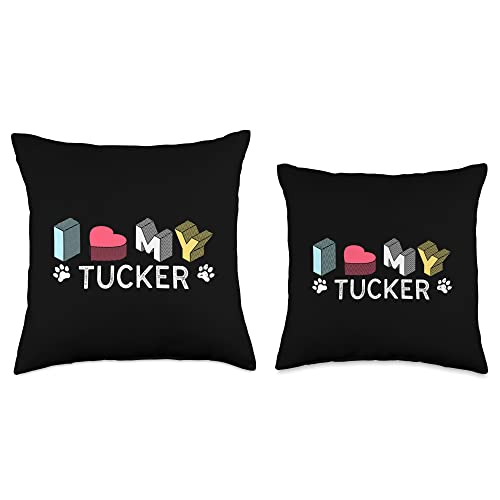 YO MINUS Personalized Dog Name Tucker Pet Lover Throw Pillow, 16x16, Multicolor