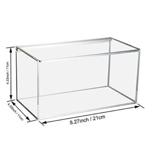 SEANADO Coffee Pod Holder Storage Container with Lid Clear Acrylic Coffee Bar Accessories Organizer Multifunctional Storage Box (Clear)