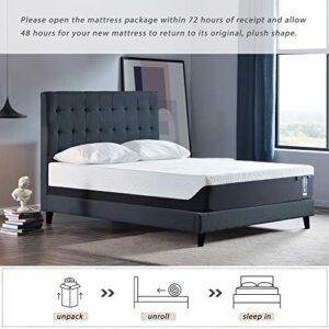 SOFTSEA Queen Size Mattress, 12 Inch Cooler Sleeping Gel Memory Foam Mattress in a Box, Queen Bed Mattress with CertiPUR-US Foam for Supportive, Pressure Relief, Eternal Plush