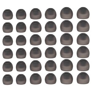 ashata 36pcs soft silicone earbuds tips for in ear headphones, noise cancelling eartips eargels earpads earbud for inner hole from 4.5mm to 6.0mm in ear headphone earphone