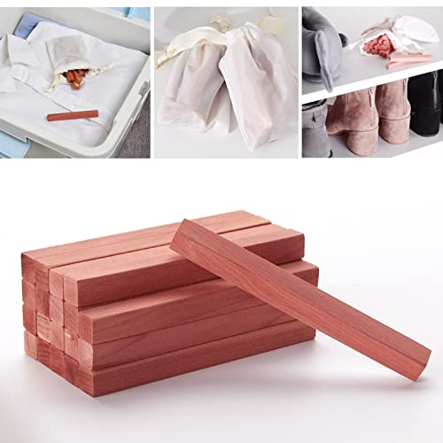 Cedar Blocks for Clothes Storage 85 Cedar Sticks, 100% Aromatic Red Ceder Blocks, Cedar Planks, Cedar Accessories for Closets Storage