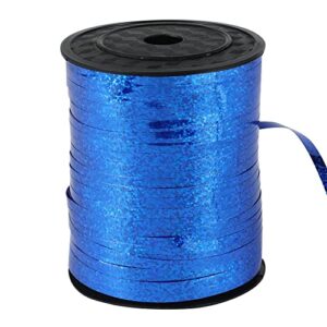 500 yards crimped curling ribbon,shiny metallic balloon string roll gift wrapping ribbonfor gift box wrapping,florist flowers,party birthday decorations,christmas decor. (blue)