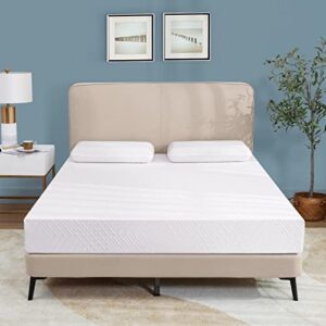 iululu memory foam mattress 10 inch full size, medium firmness mattress with fabric cover, gel foam infused, certipur-us certified, suitable for college dorm, white (cj-m10-f)
