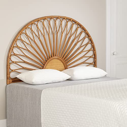 South Shore Balka Rattan Wall-Mounted Headboard, Queen