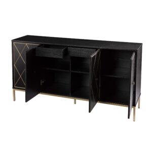 SEI Furniture Marradi Storage Cabinet, Black