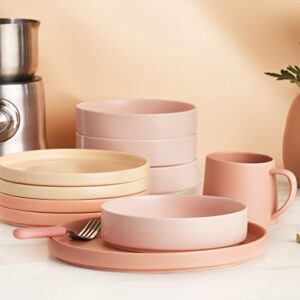 Stone lain Stella Pasta Bowl 6-Piece Set, Round, Porcelain, Blush, 6 Pasta Bowls