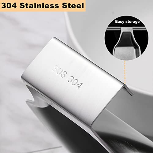 JIANYI Spoon Rest, Stainless Steel Spoon Holder for Stove Top, Heavy Duty Kitchen Utensils Holder for Spatula, Ladles, Brush and Other Cooking Utensils