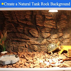 Hamiledyi Rock Terrarium Background Reptile Tank Backgrounds Snake Habitat Decoration Leopard Gecko 3D Wall Backdrop Aquarium DéCor Backgrounds for Lizards Bearded Dragons Tortoises Tree Frogs