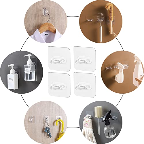 15 Pieces Wall Mount Spray Bottle Holder Cleaning Supplies Organizer -Spray Bottle Rack Organizer to Create Storage Space- Self Adhesive Curtain Rod Bracket for Kitchen, Bathroom, Bedroom, Living Room