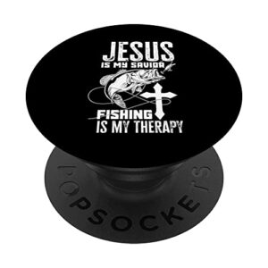 jesus fishing therapy christian fisher fishman fishing popsockets swappable popgrip