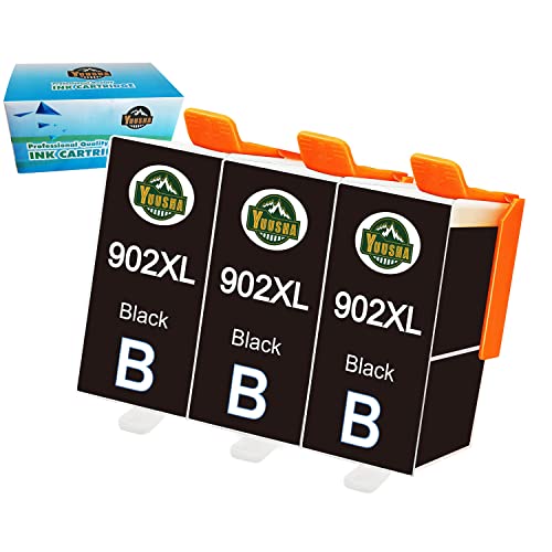 YUUSHA Remanufactured Ink Cartridge Replacement for HP 902 to use with Officejet Pro 6978 6968 6974 6975 6960 Officejet 6951 6954 6956 6958 PrintersPrinter (1 Black, 1 Tri-Color)