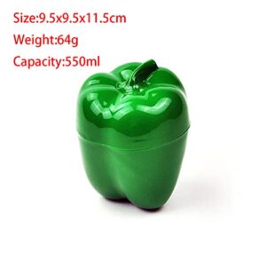 Tiydiygo 6PCS Fresh Food Savers Avocado Lemon Tomatoes Pepper Onion Garlic Shape Crisper Containers,Reuseable Vegetable Fruits Storage Keeper Sealing Box Fresh Bowls for Refrigerators