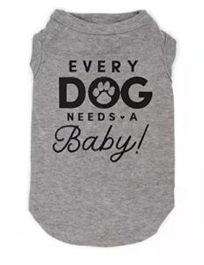plus size dog shirt every dog needs a baby letter printing pregnancy announcement pregnancy reveal dog clothes puppy t-shirt doggy apparel