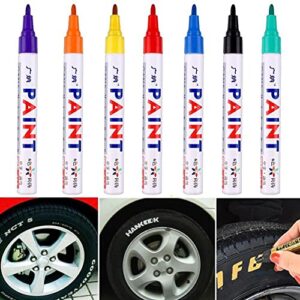 ryanli oil based paint marker, white paint pen for art, quick dry and waterproof white paint markers pens for rock painting, stone, ceramic,glass,wood,tire,metal,graffiti 1pcs orange one-size