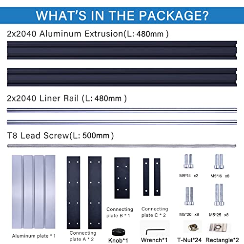 Titoe CNC 3018 Engraver Upgrade Kit Upgrade 3018 to 3040 for X-Axis Upgrade & Y-Axis Extension