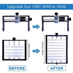 Titoe CNC 3018 Engraver Upgrade Kit Upgrade 3018 to 3040 for X-Axis Upgrade & Y-Axis Extension