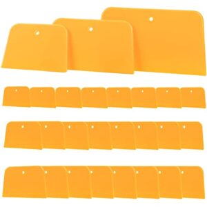 tinsky body filler spreaders, 27pcs 4, 5, & 6 inch automotive body fillers hard plastic spreaders auto body spreader for applying fillers, putties, glazes or caulking agents car body maintenance