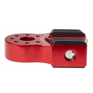 JIEDA Aluminum Flatlink Winch Shackle Mount Assembly for Tow Haul Truck, ATV UTV Winch Lines Winch Hook Red 6042