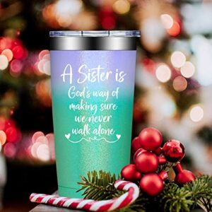 DOEARTE Sister Gifts from Sisters - Sister Birthday Gift Ideas - Christmas, Mothers Day Gifts for Sister, Big Sister, Little Sister - 20oz Sister Tumbler