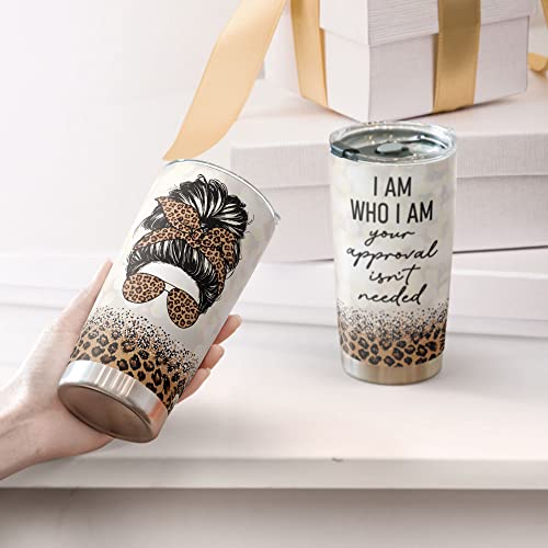 Macorner Gifts for Women - Stainless Steel Tumbler 20oz - Gift Ideas for Leopard Lovers & Birthday Gifts For Women, Mothers Day Christmas Gifts for Women Best Friends Sister Mom Her