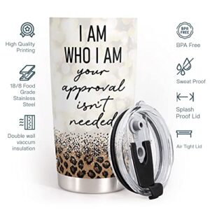 Macorner Gifts for Women - Stainless Steel Tumbler 20oz - Gift Ideas for Leopard Lovers & Birthday Gifts For Women, Mothers Day Christmas Gifts for Women Best Friends Sister Mom Her